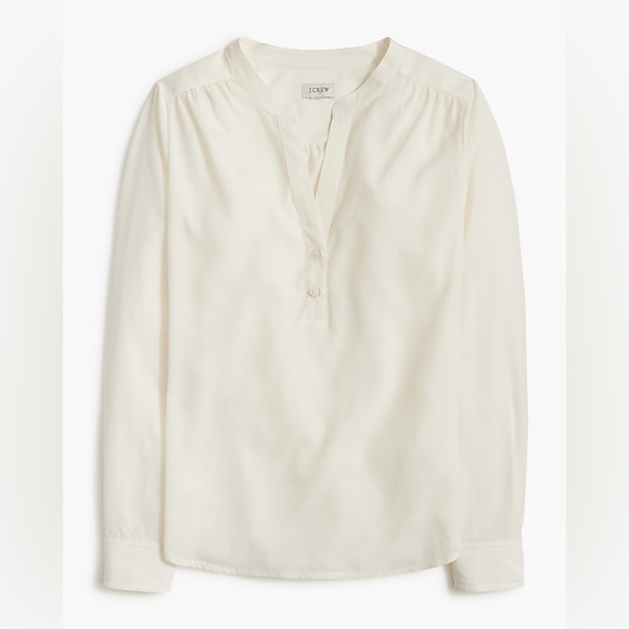 J. Crew Factory Popover Placket Blouse - Picture 11 of 11